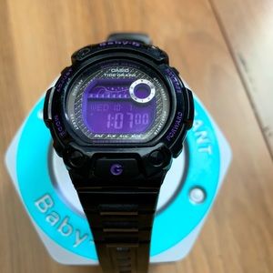 G-Shock BLX100-1B Baby-G Black & Purple Watch